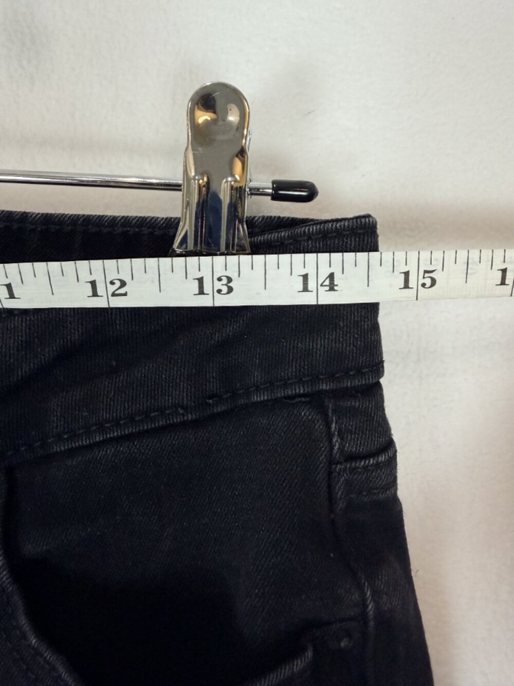 Old Navy Power Slim Straight Jeans Womens Size 4 Mid Rise Black Stretch Denim - Picture 8 of 13